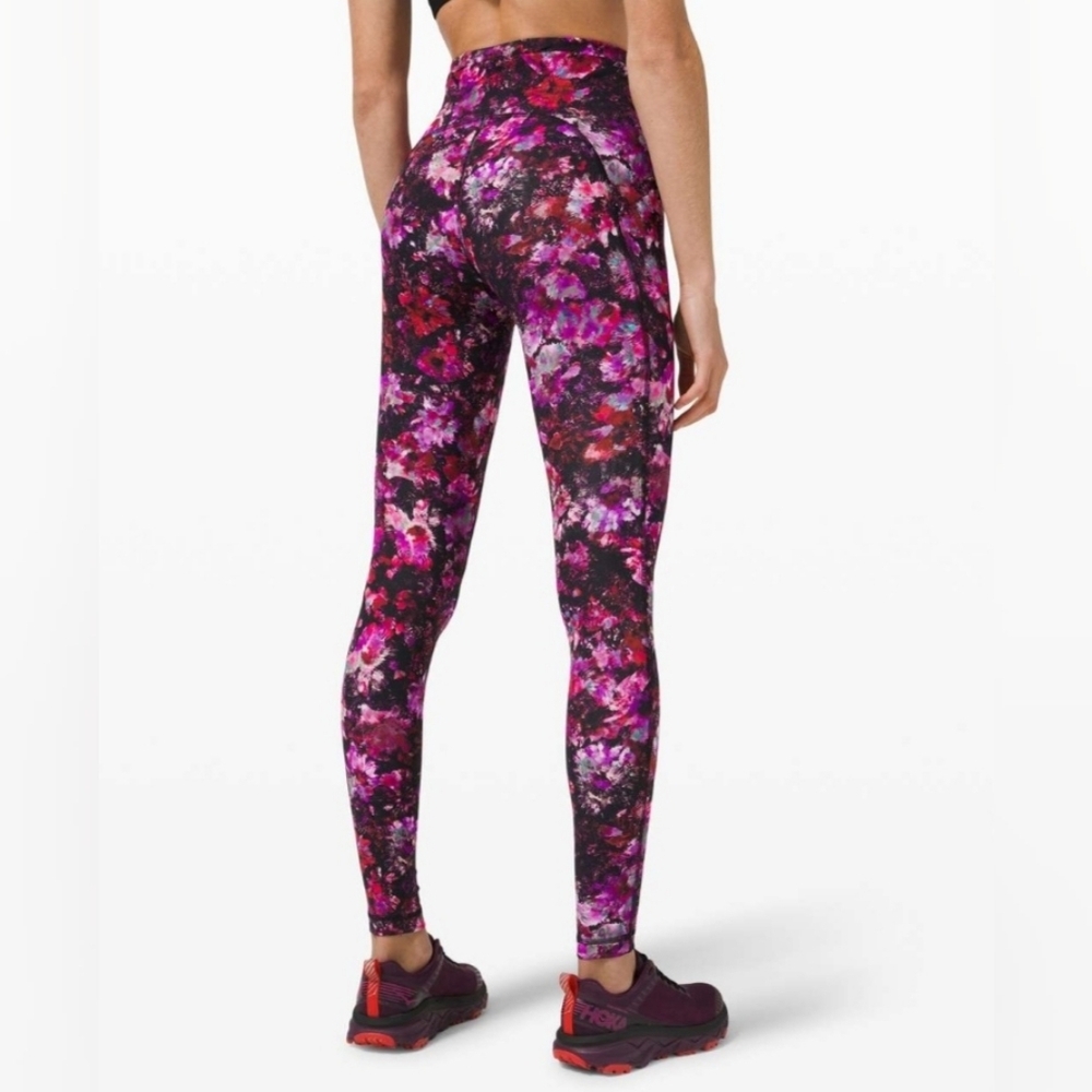 Lululemon Swift Speed High-Rise Tight 28"Fluoro Floral Multi size 8